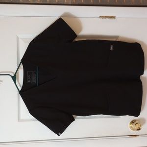 Figs black scrub top